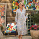 Robe Soizic - satin de coton fleurs de printemps