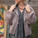 Gilet capuche Tulia - Moka