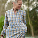 Robe Allegra - Tartan carreaux bleuté