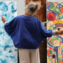 Sweat Ferdinand - bleu majorelle - version courte