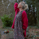 Robe Edonie coupe midi - Velours milleraies champêtre