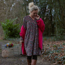 Robe Edonie coupe midi - Velours milleraies champêtre