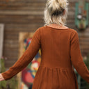 Robe Anaëlle - Double gaze de coton Camel