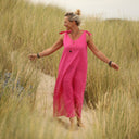 Robe Laëtitia - lin rose fluo