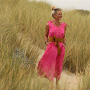 Robe Laëtitia - lin rose fluo