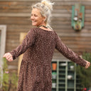 Robe Anaëlle - Velours milleraies Léo choco