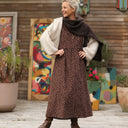 Robe Anaëlle - Velours milleraies Léo choco