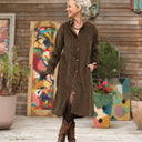 Robe Yuna - velours côtelé moka