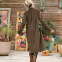 Robe Yuna - velours côtelé moka