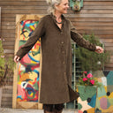 Robe Yuna - velours côtelé moka