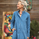 Robe Yuna - Velours côtelé navy