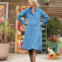 Robe Yuna - Velours côtelé navy