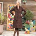 Robe Yuna - Velours milleraies chocolat