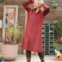 Robe Yuna - velours côtelé terracotta