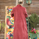 Robe Yuna - velours côtelé terracotta