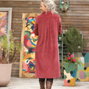 Robe Yuna - velours côtelé terracotta