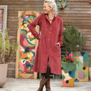 Robe Yuna - velours côtelé terracotta