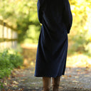 Robe Armande – velours côtelé bleu marine