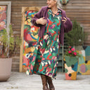 Robe Pensée - Satin de coton Couleurs de saison