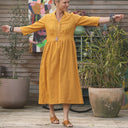 Robe Manon - lin ocre