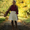 Jupe Maya - velours côtelé ivoire