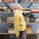 Gilet col V Hermine — mohair mimosa