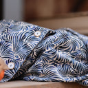 Blouse Dorine manches longues — Viscose Palmes de minuit