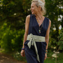 Ceinture Anita - Vichy de coton vert