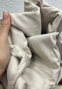 Coupon sergé de coton beige 140x240 (E40) vue détail | Quintessence