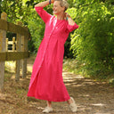 Robe Diane - Lin rose fuchsia