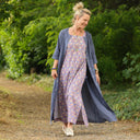 Robe Diane - Lin bleu brume