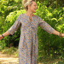 Robe Diane - Coton champs de violettes