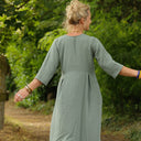 Robe Diane - Double gaze de coton cactus