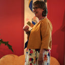 Boléro Ange - jacquard coton/lin marine