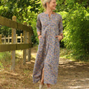 Robe Diane - Coton champs de violettes