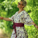 Ceinture Anita - Armuré de coton raisin