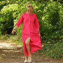 Robe Diane - Lin rose fuchsia