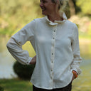 Blouse Émilie – Double gaze de coton ivoire