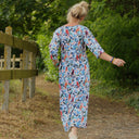 Robe Diane - Coton Volière bleutée