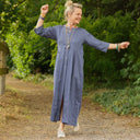 Robe Diane - Lin bleu brume
