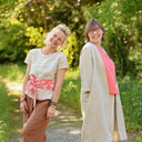 Blouse Emeline en lin naturel porté | atelier à Roubaix