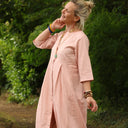 Robe Diane - Lin rose poudré