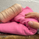 Coupon - armuré de coton rose fluo 150x240 (C30)