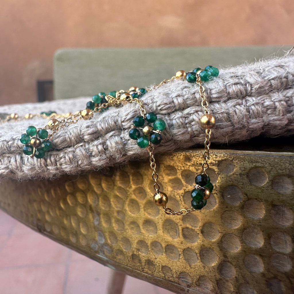 Collier "Tendresse" Aventurine verte