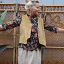 Veston Jean - Velours côtelé lichen doré