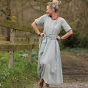 Robe Louisa - Lin vert d'eau