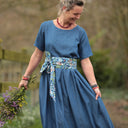Robe Louisa - Lyocell denim bleu