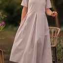 Robe Louisa - Vichy ficelle