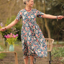 Robe Juliette - Coton Fleurs d'Inde