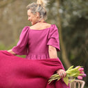 Robe Iloé – Coton/lin Bougainvillier